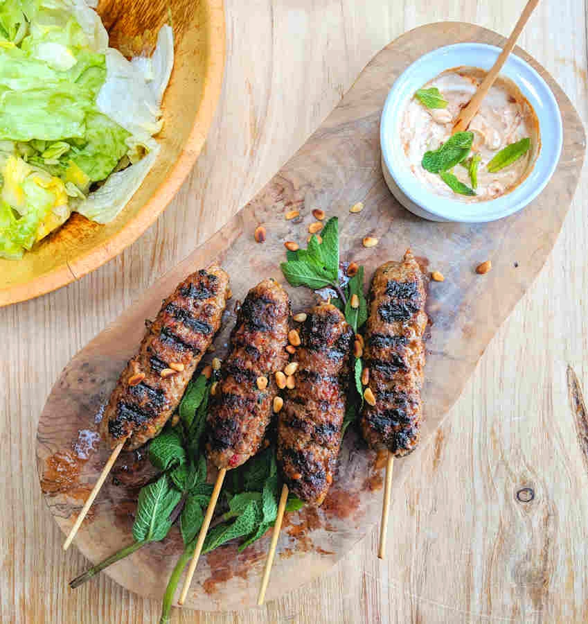 Lamb Kofta Kebab With Harrisa Mayo