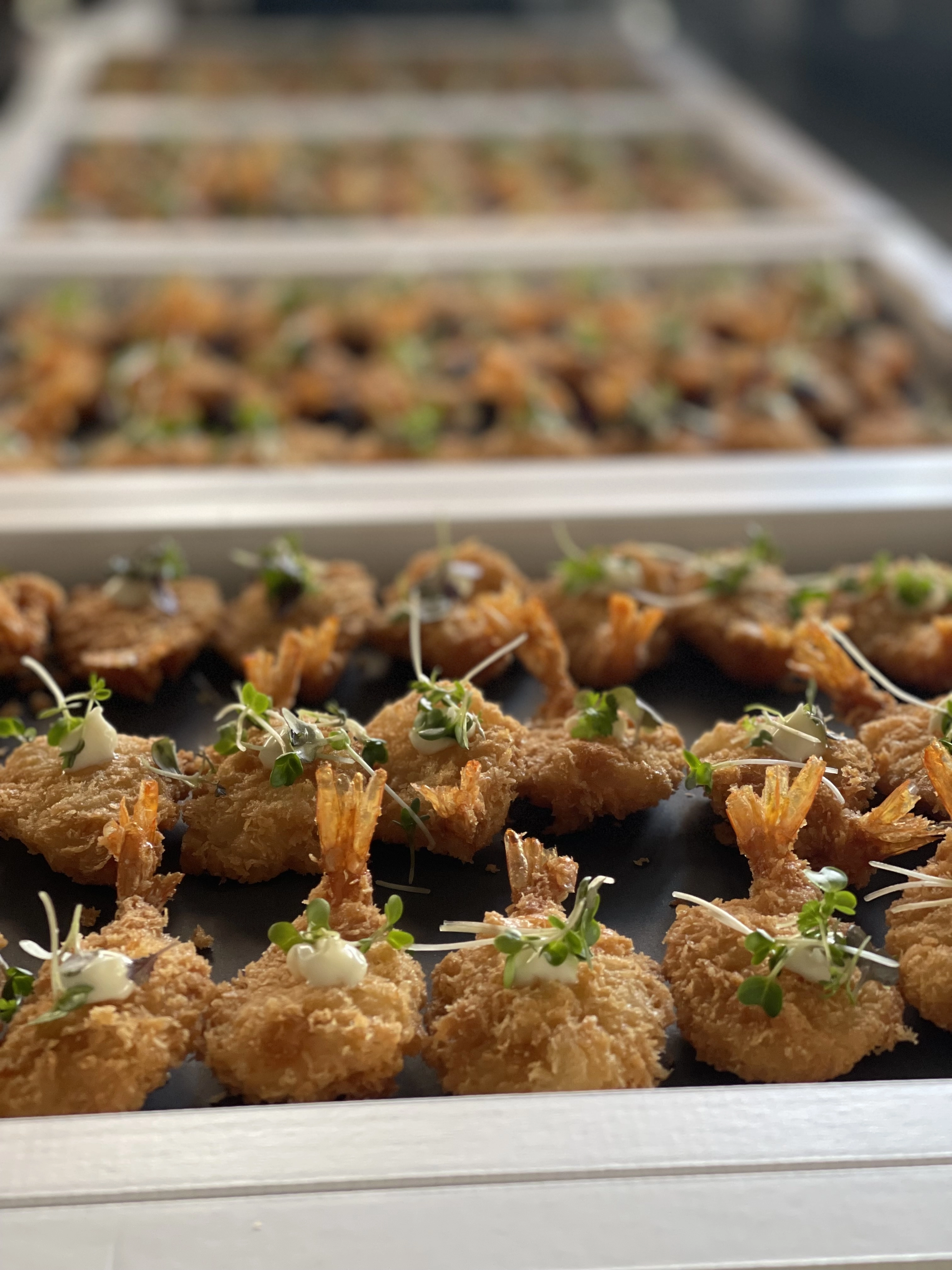 Panko Prawns And Wasabi Mayo