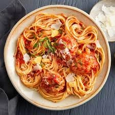 Beef Meatball Pasta Arrabiatta