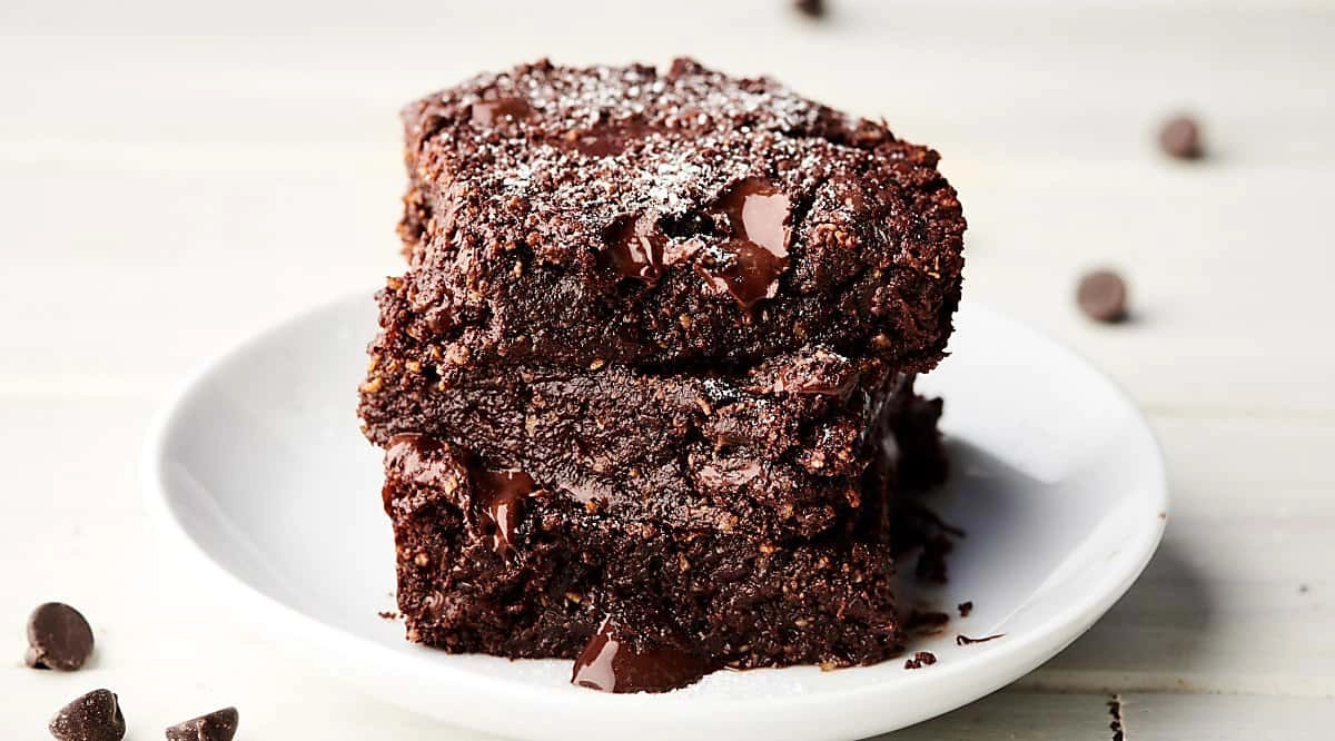 Chocolate Brownie Bites With Banana Purée