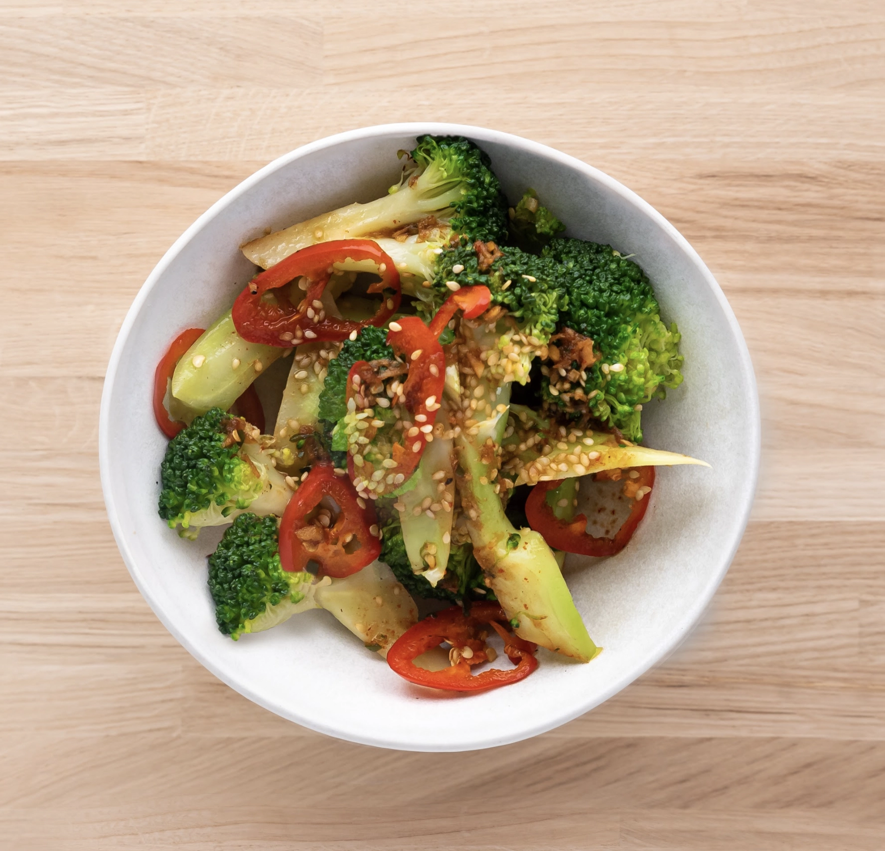 Spicy Garlic-Soy Broccoli And Sesame (Ve)