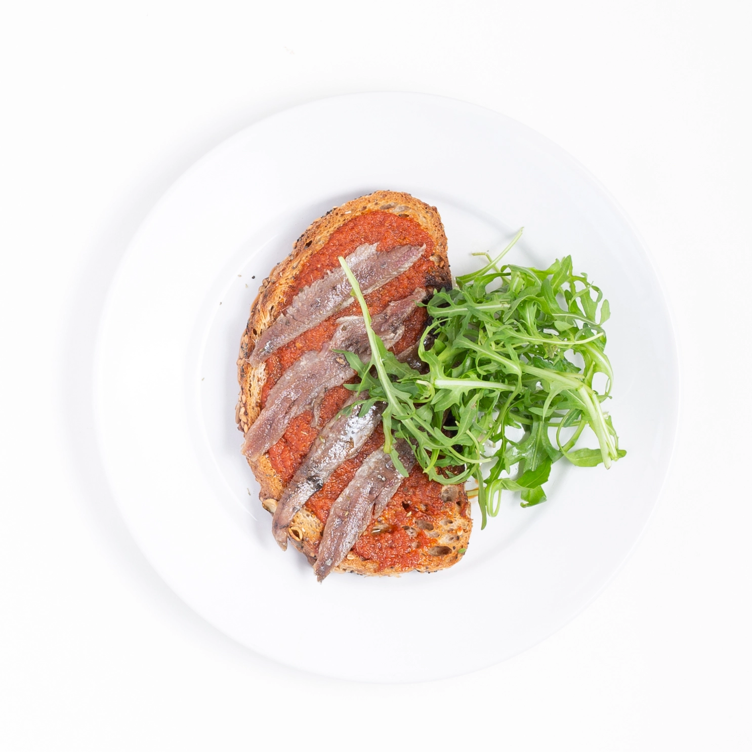 Bruschetta Sundries Tomato And Green Olives Compote With Anchovies 