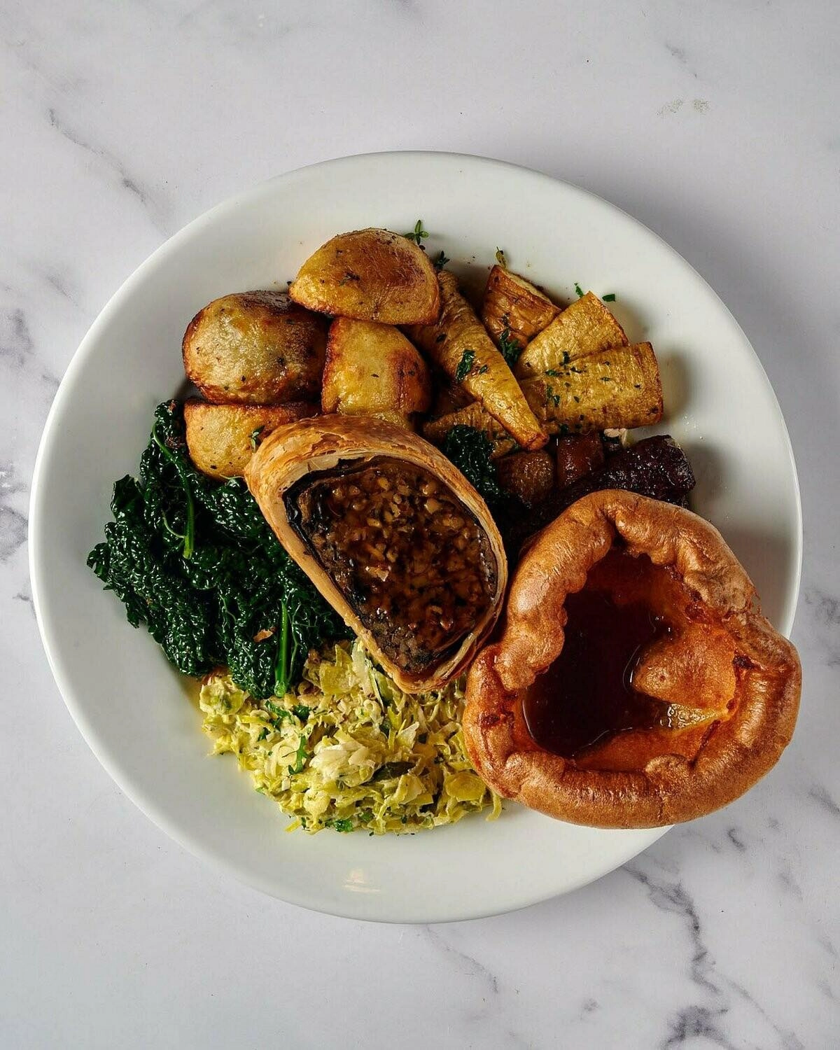 Beetroot Wellington, Feta, Chickpeas And Lemon Thyme (V)