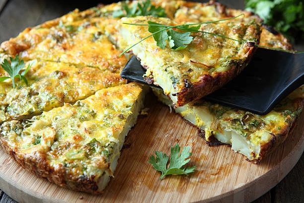 Classic Spanish Tortilla Free Range Potato, Caramelised Onion & Egg Omlete (V)