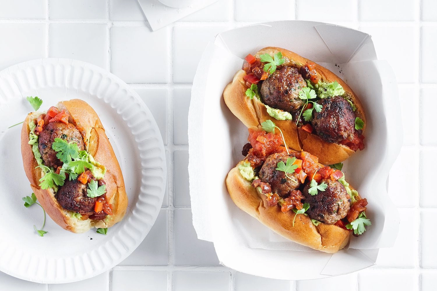 Mexican Meatball Subs