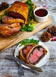 Beef Wellington Served Medium Served With Red Wine Jus