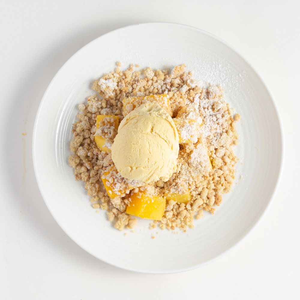 Mango Crumble & Coconut Ice-Cream (Most Popular)