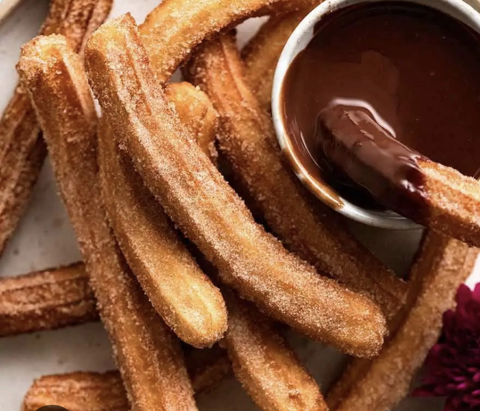 Cinnamon Churros & Chocolate Sauce (V/Ve) (Most Popular)