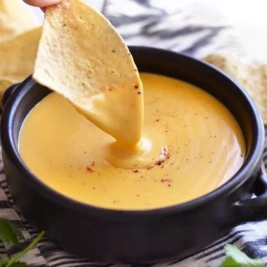 Tortilla Chips With Homemade Nacho Cheese 