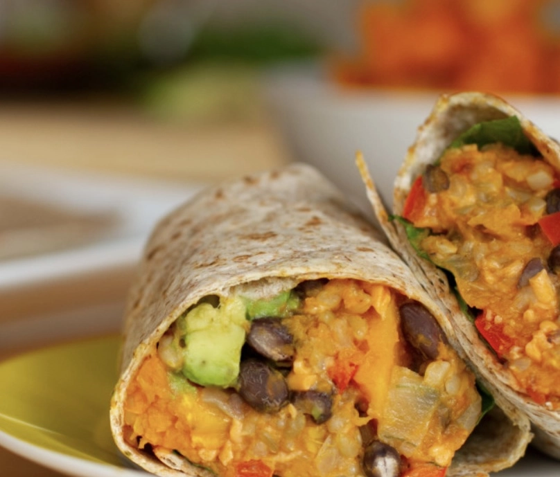 Veggie Black Bean Roti Burrito (V/Ve)