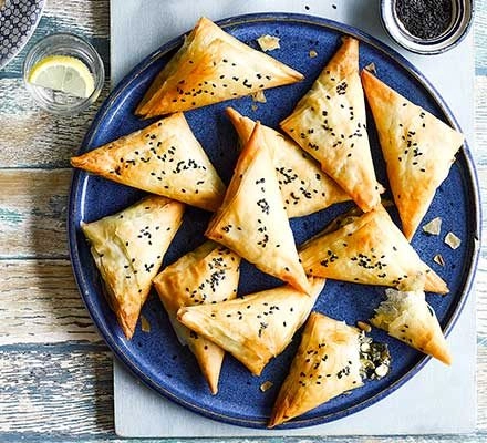 Feta And Spinach Filo Parcel