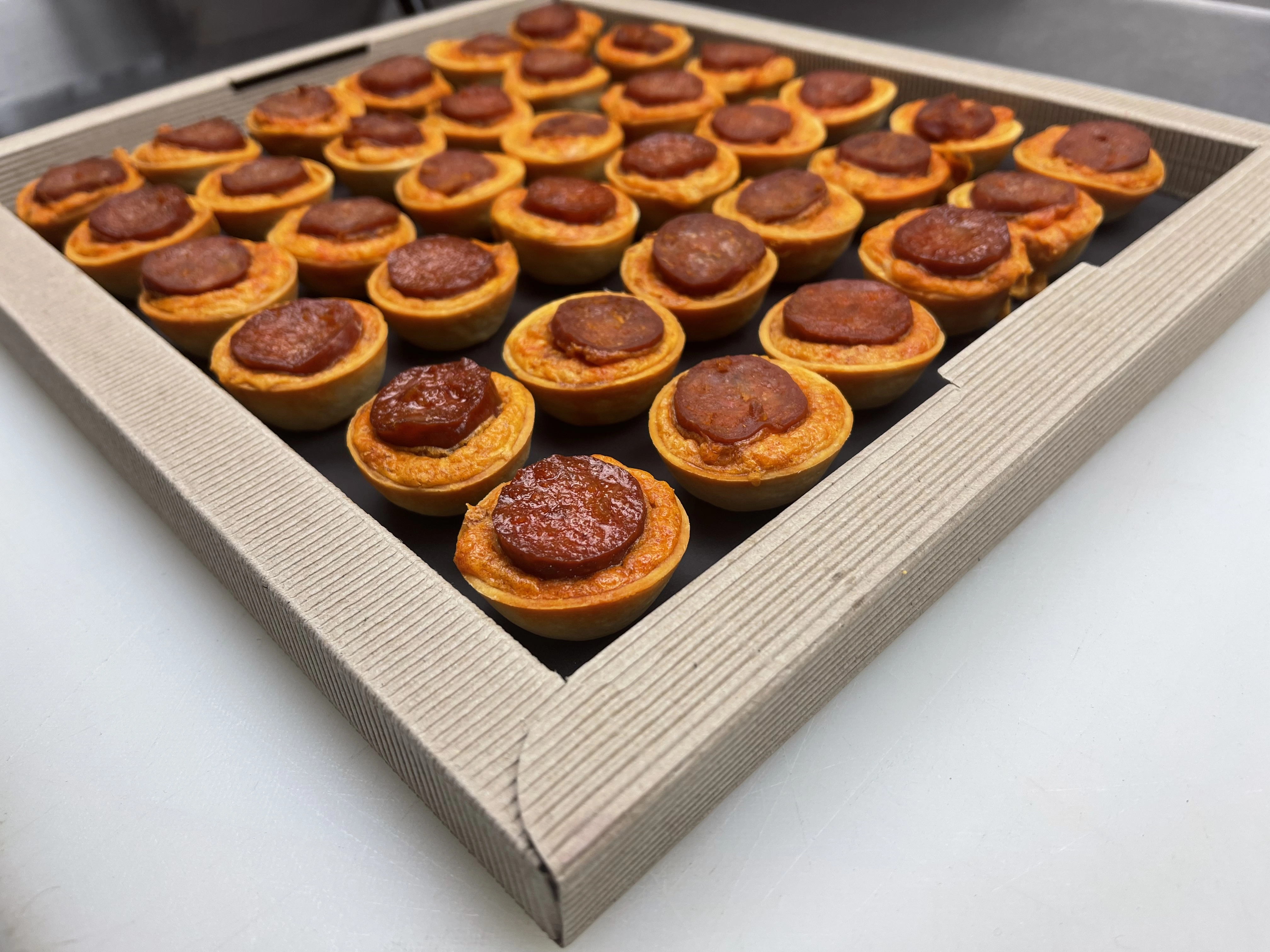 Spicy Chorizo Mini Tartlets Canape