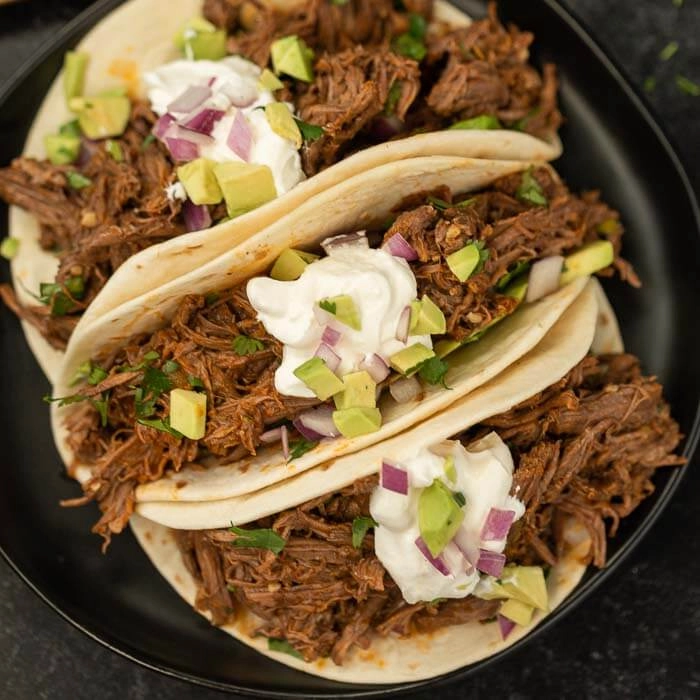 Pulled Beef Mexican Tacos