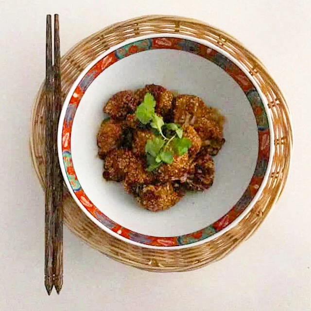 Baked Korean-Style Cauliflower Bites