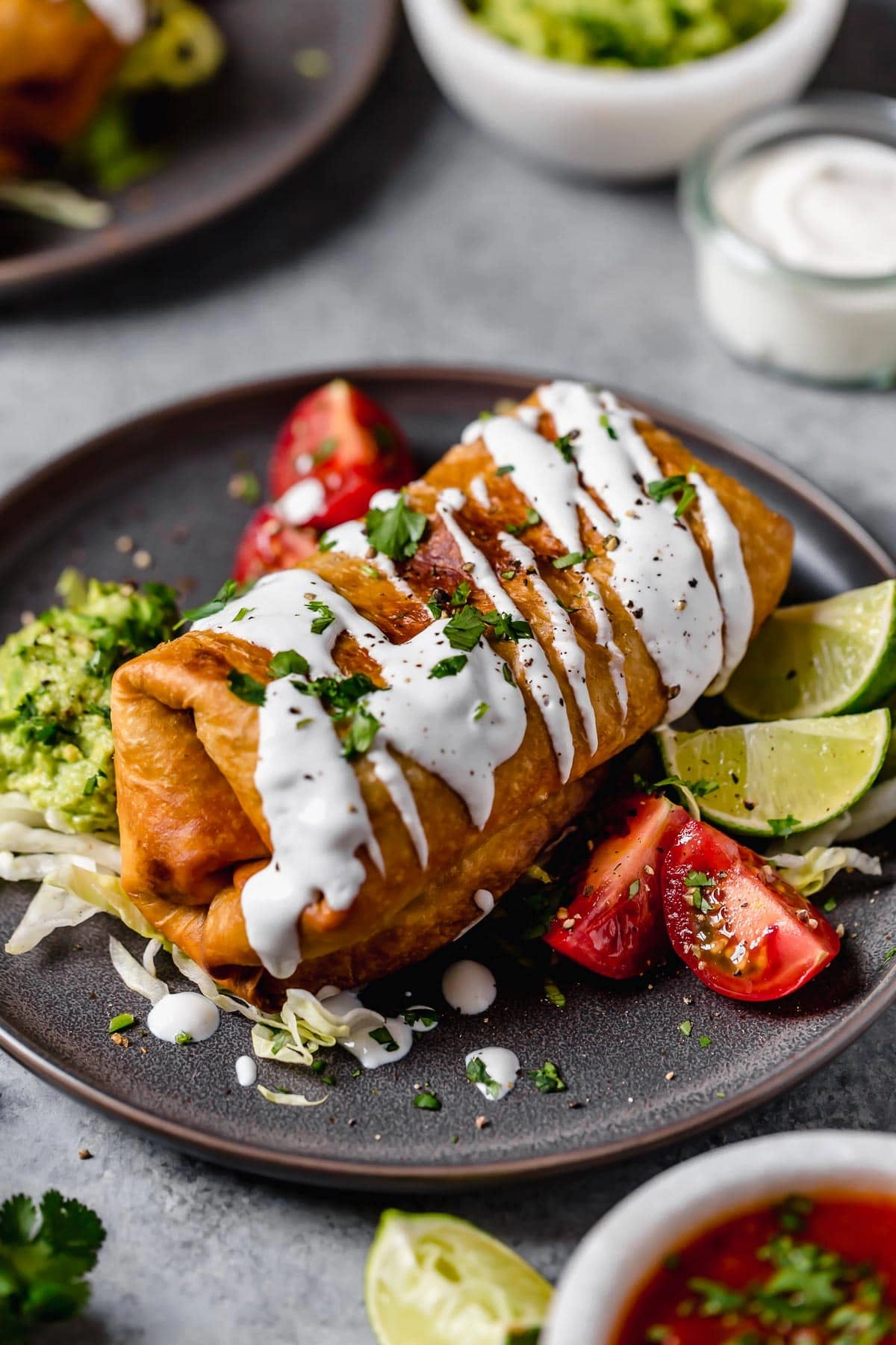 Pan-Fried Cheesy Chimichangas