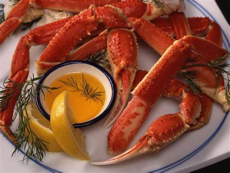 Crab Legs, Garlic Butter, Sweetcorn Puree