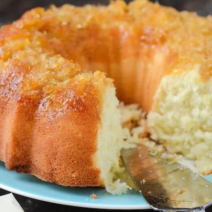 Nick's Never Sober Pineapple Rum Cake