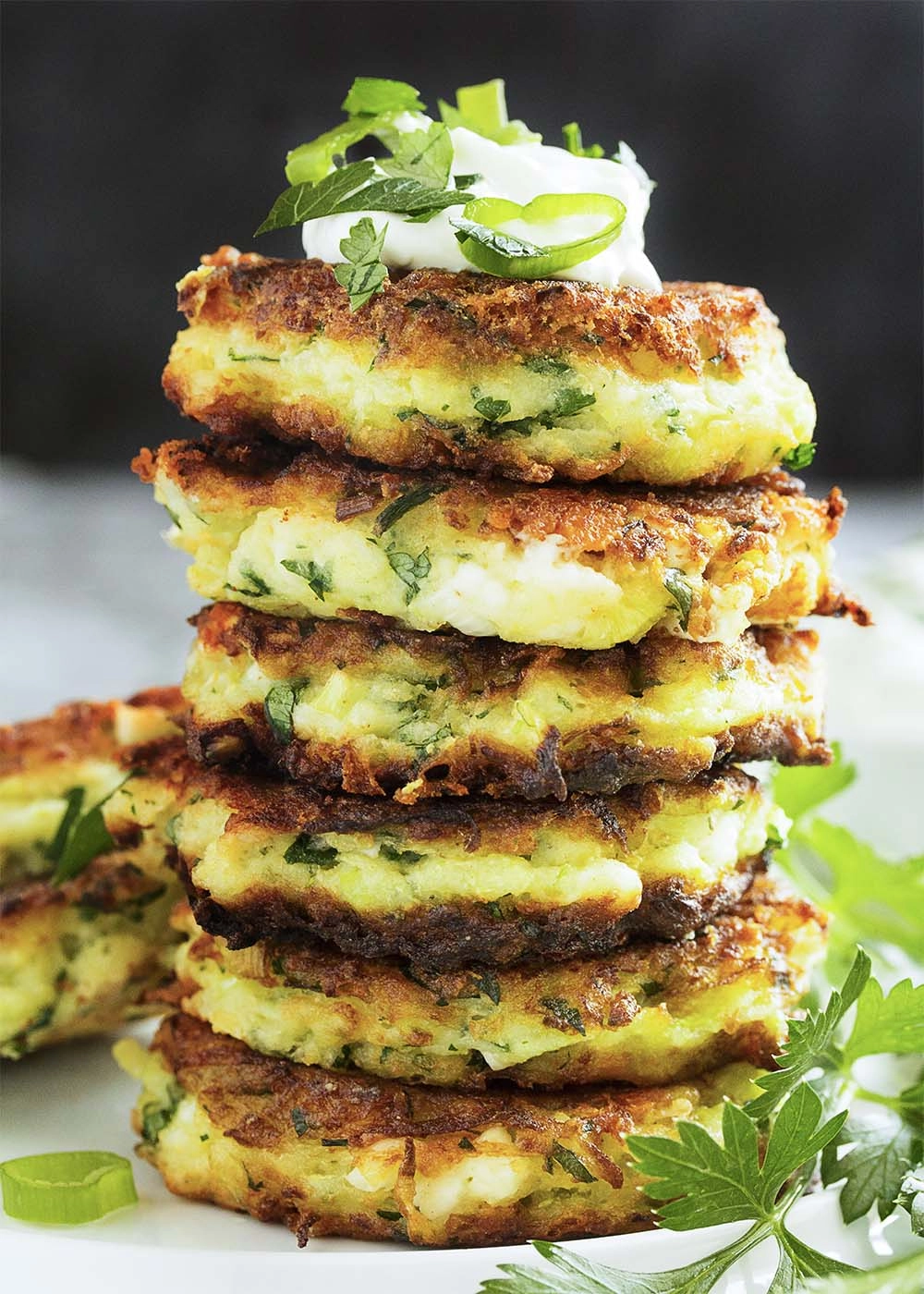 Courgette & Feta Fritters (V/Ve)