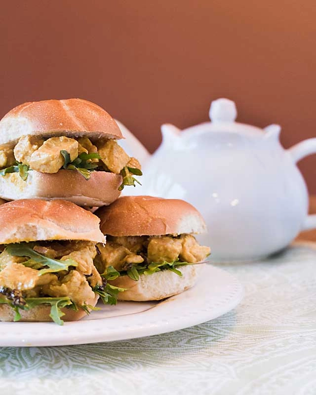 Coronation Chicken Sliders 