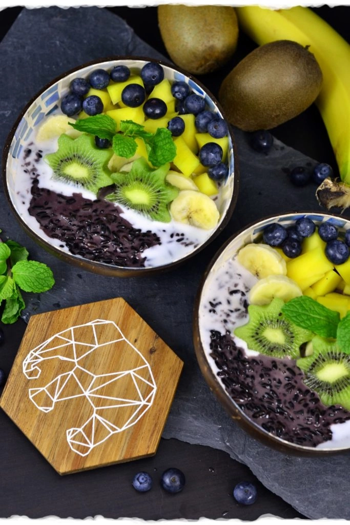 Fruits And Coconut Sticky Rice 