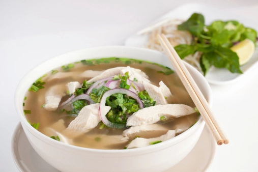 Vietnamese Chicken Pho Noodles
