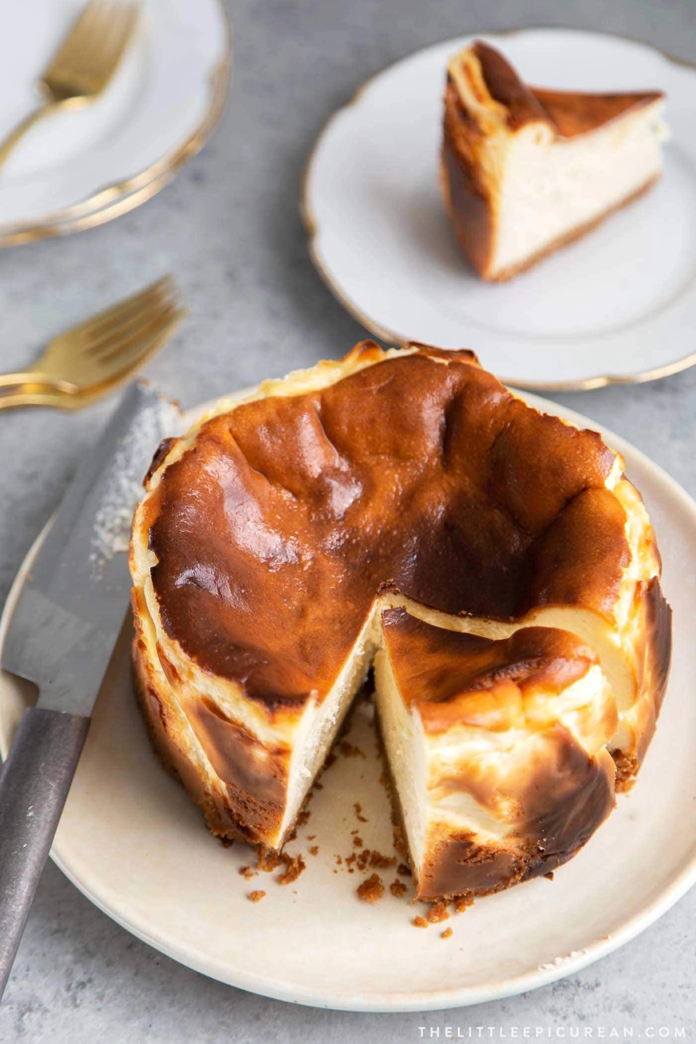 Baked Basque Cheesecake