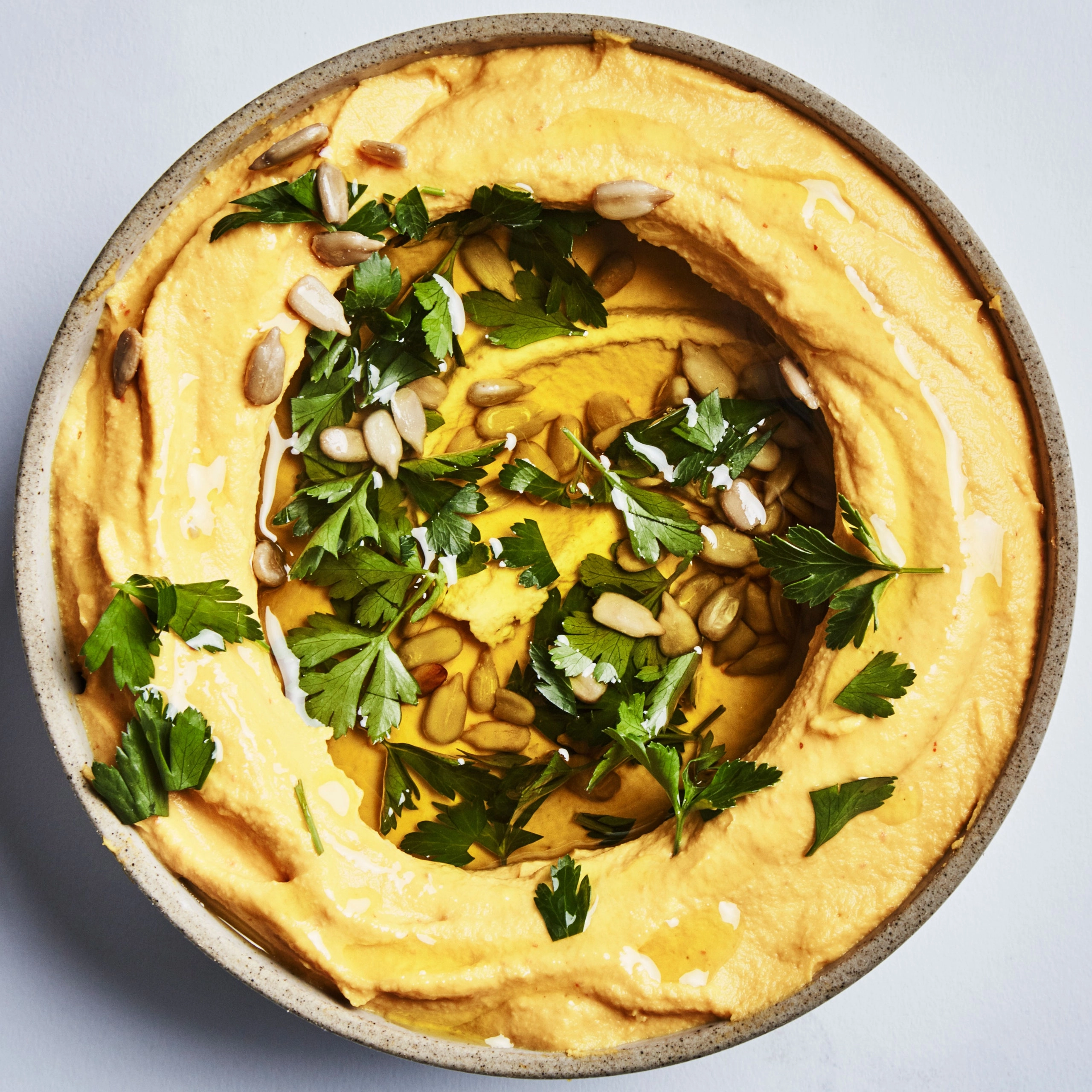 Za'atar & Harissa Mana'eesh With Hummus