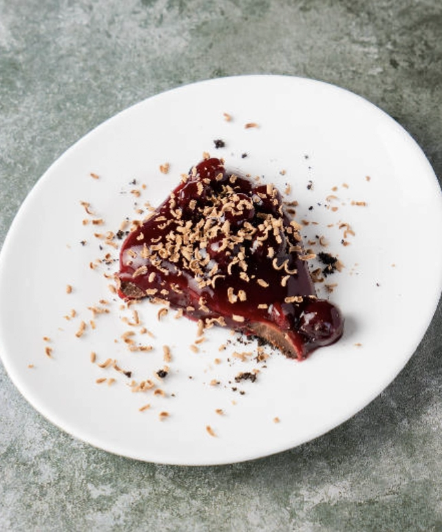 Chocolate Cherry Tart (V)