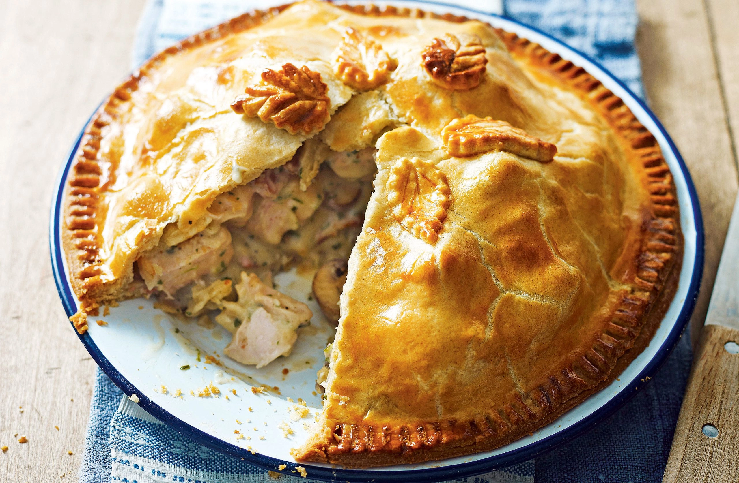 Handmade Chicken & Mushroom Pie 