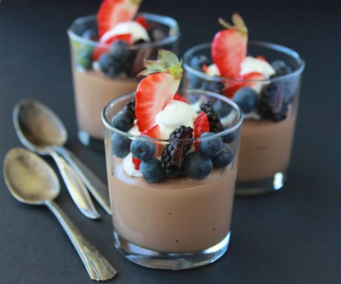 Chocolate Mousse With Fresh Berries