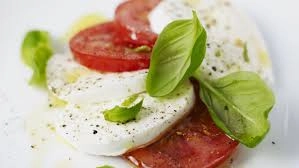 Caprese With Oregano Sauce (Caprese Revisited With An Italian-Style Tomato Gazpacho) (Vegetarian)