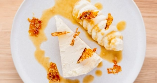 Tahini And Lime Cheesecake With Sesame Brittle