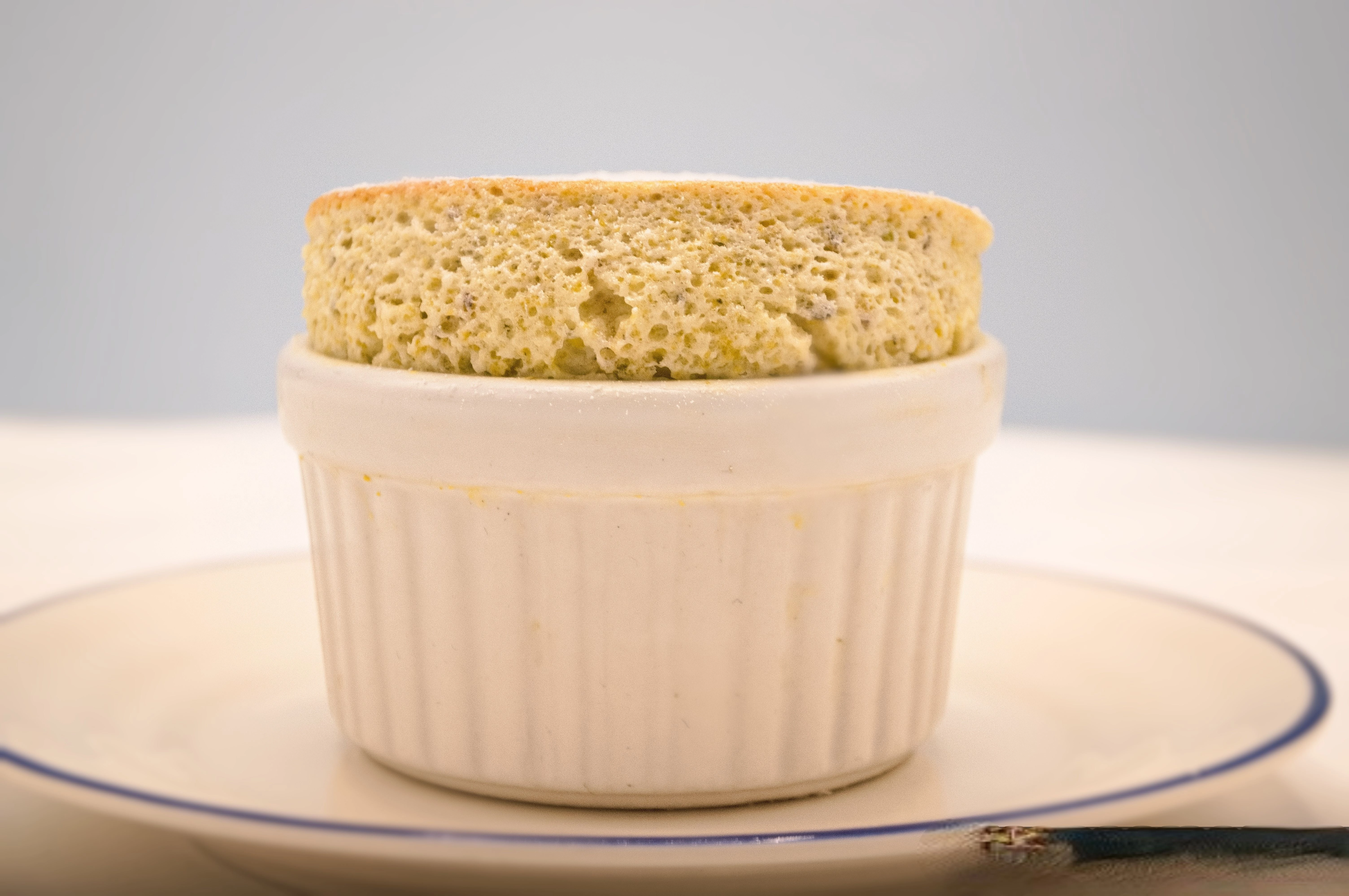 Pistachio Soufflé, Fudge, Salted Caramel Ice-Cream