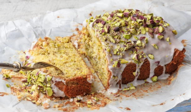 Egg And Dairy Free Light Banana And Pistachio Cake