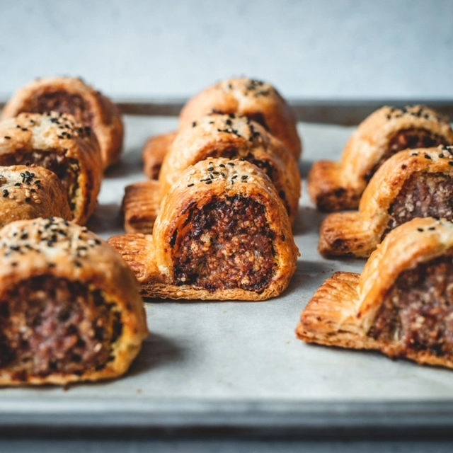 Pork, Apple And Black Pudding Sausage Rolls