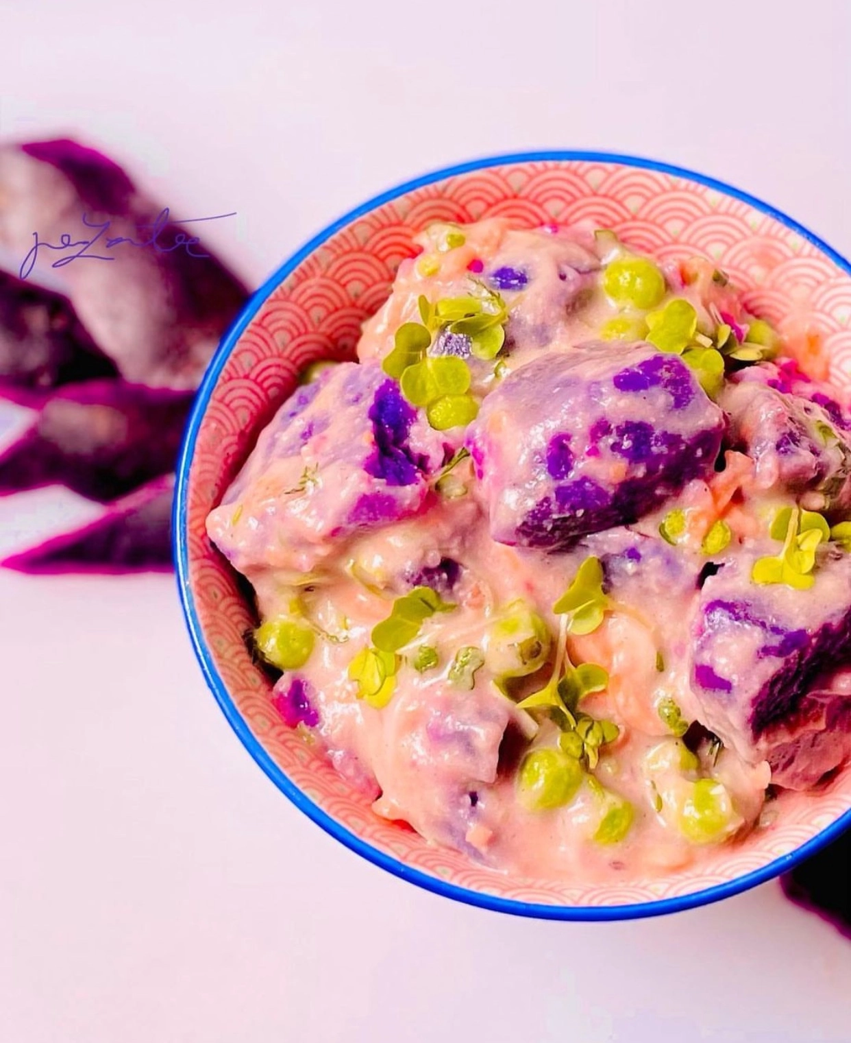 Creamy Purple Potato Salad