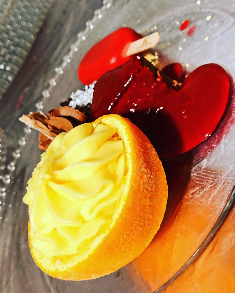 Chocolate Cake & Orange Sorbet