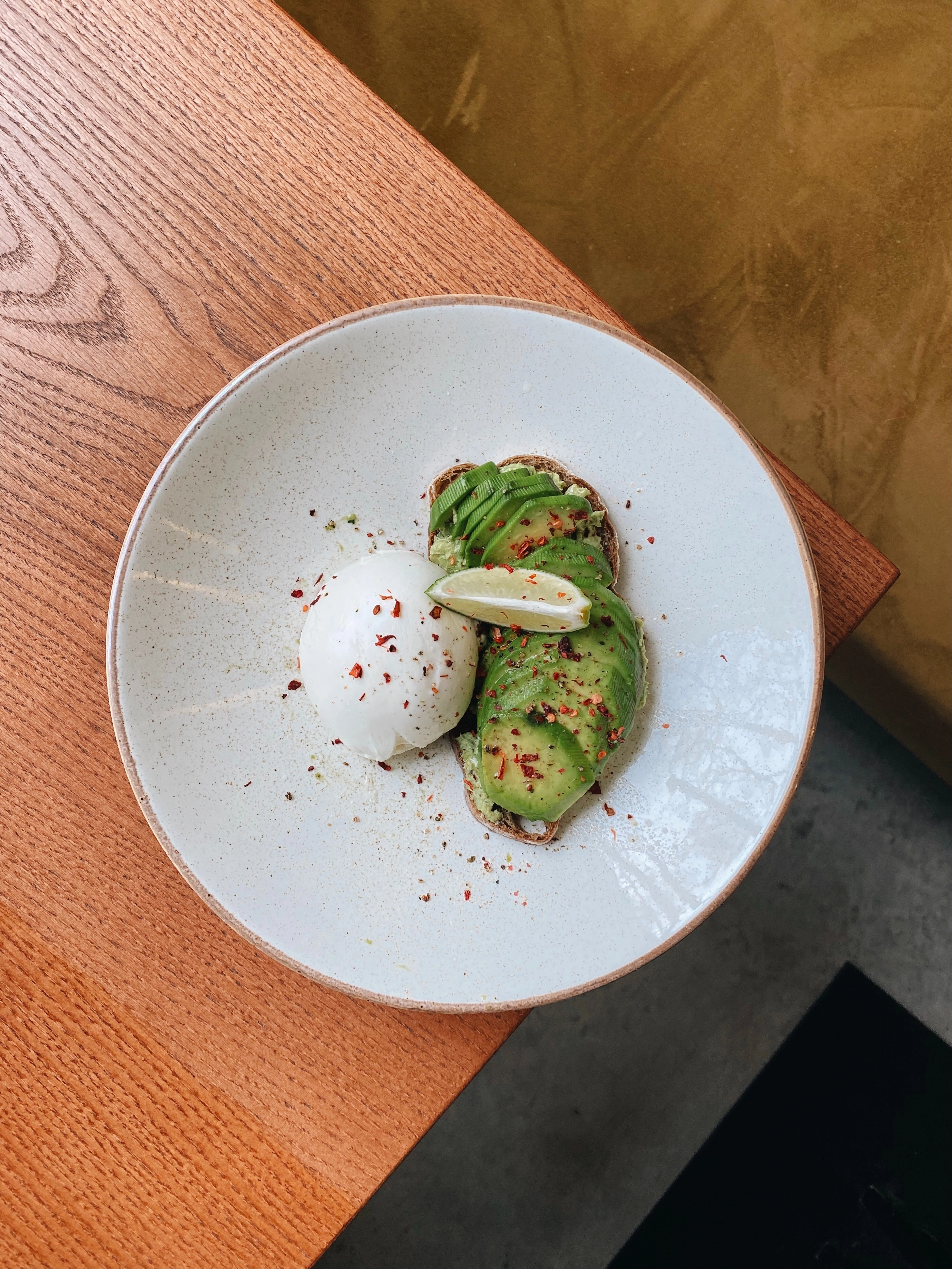 Poached Eggs, Smashed Avocado, Sourdough