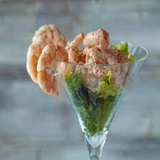 New King Prawns Cocktail With Revisited Marie Rose Sauce, Gem Lettuce And Paprika