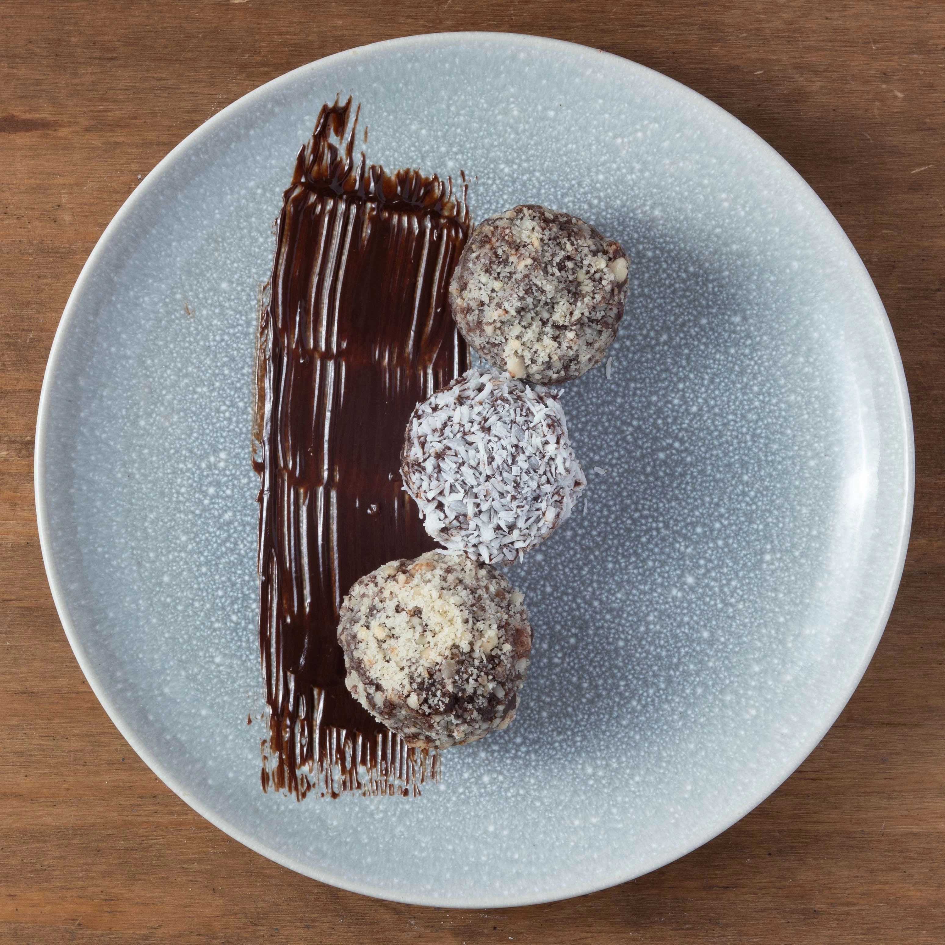 Coconut, Chocolate And Hazelnut Truffles