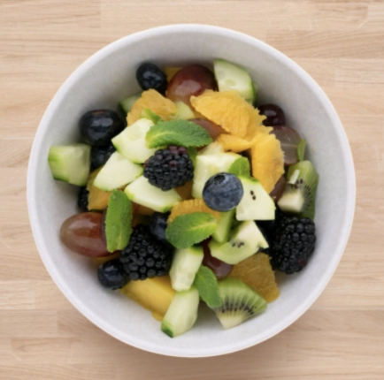 Fruit Salad With Cucumber And Mint (V)