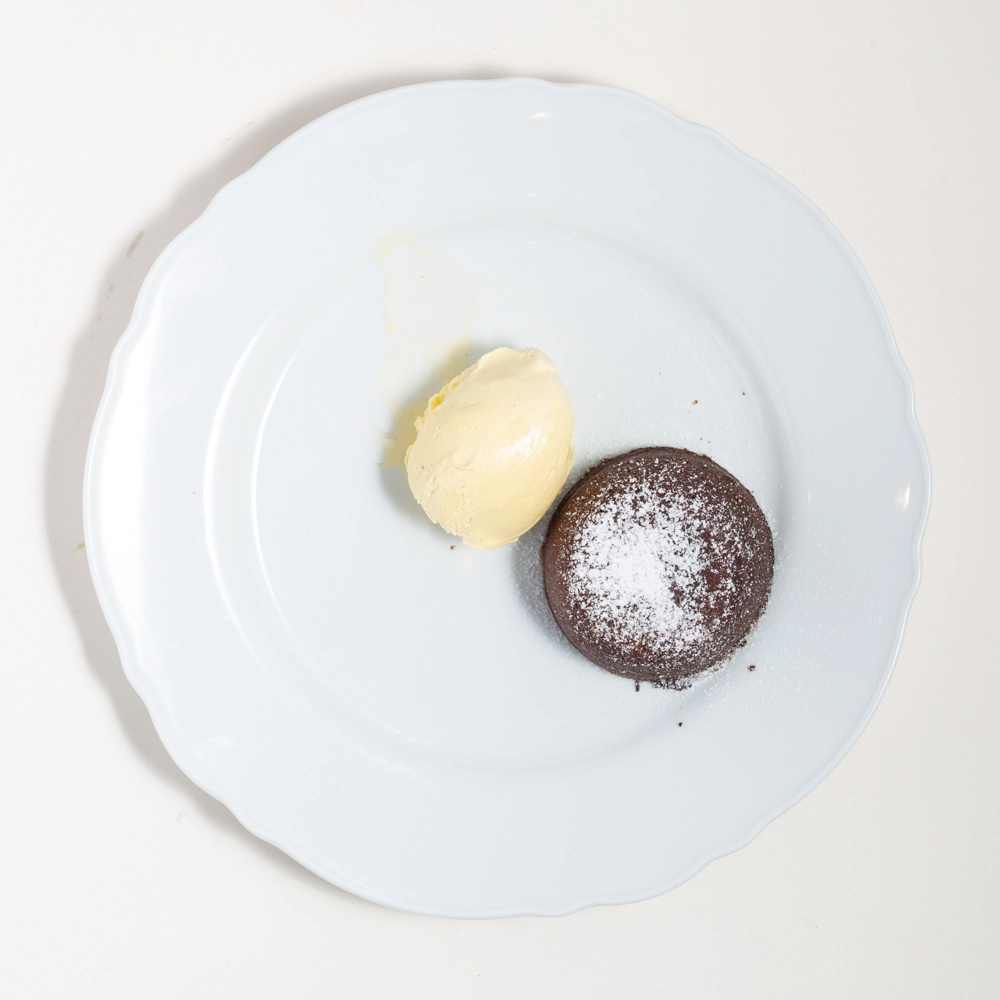 Chocolate Fondant With Vanilla Bean Ice Cream