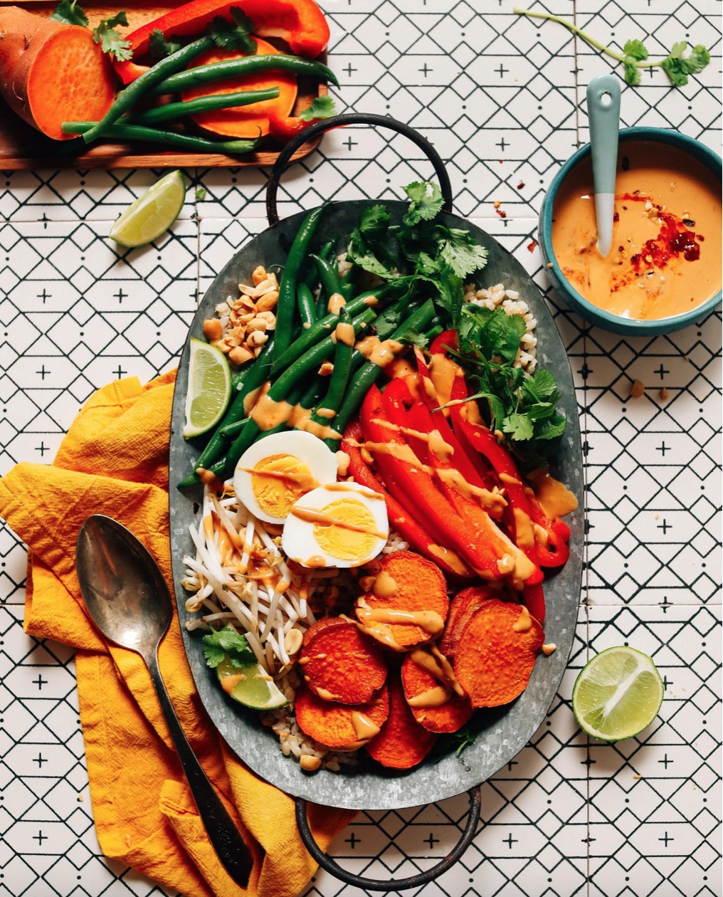 Gado Gado With Spiced Peanut Sauce
