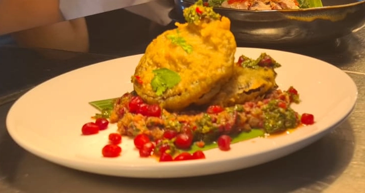 Spiced Aubergine Fritters
