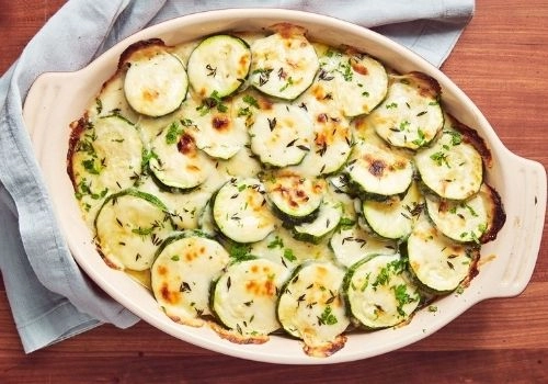 Courgette And Gruyere Gratin