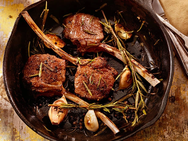 Thyme & Garlic Grilled Lamb Chops.