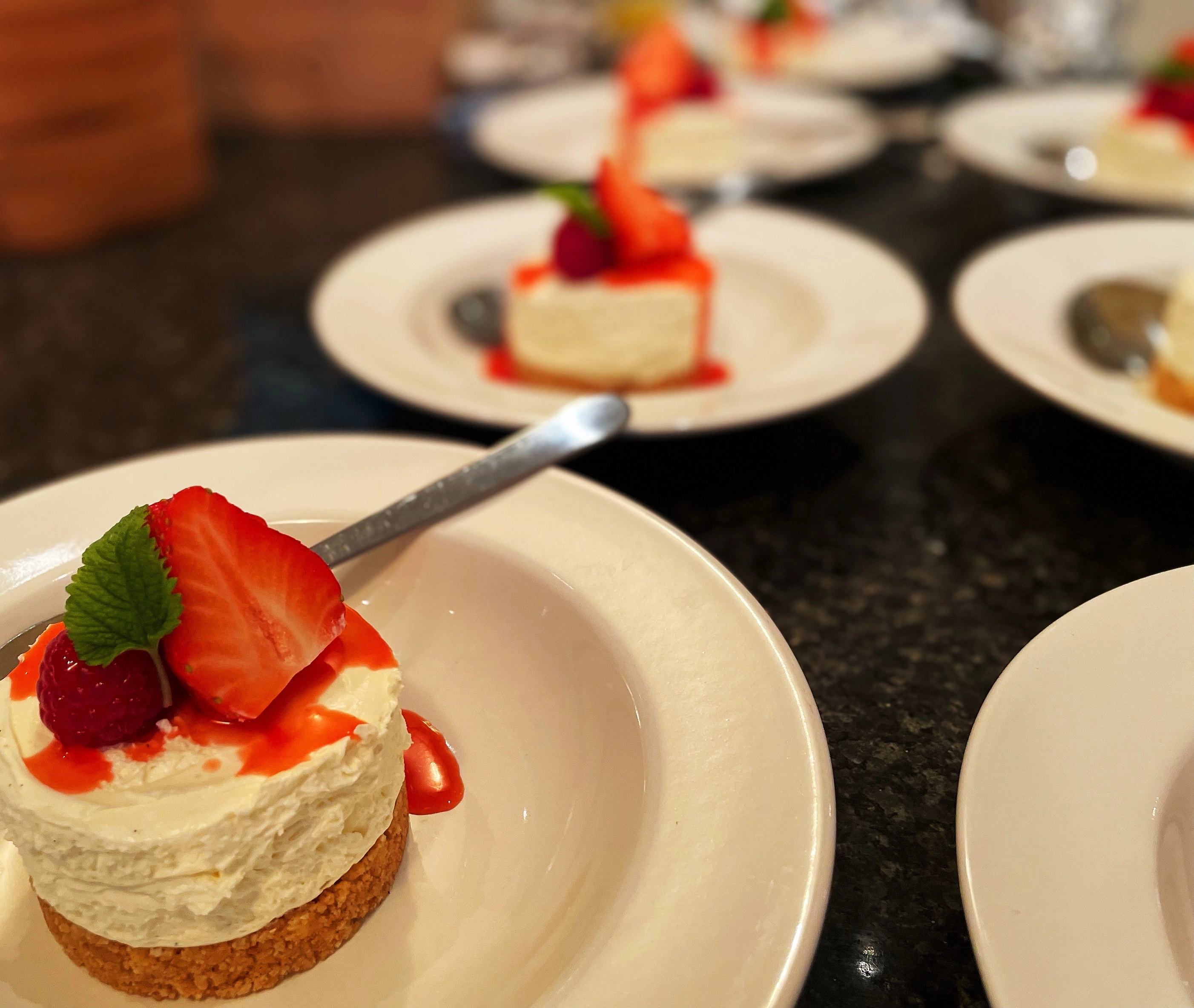 White Chocolate And Vanilla Cheesecake With Summer Berries