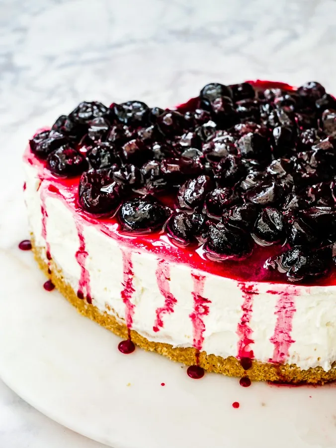 Amaretto Cherry Cheesecake