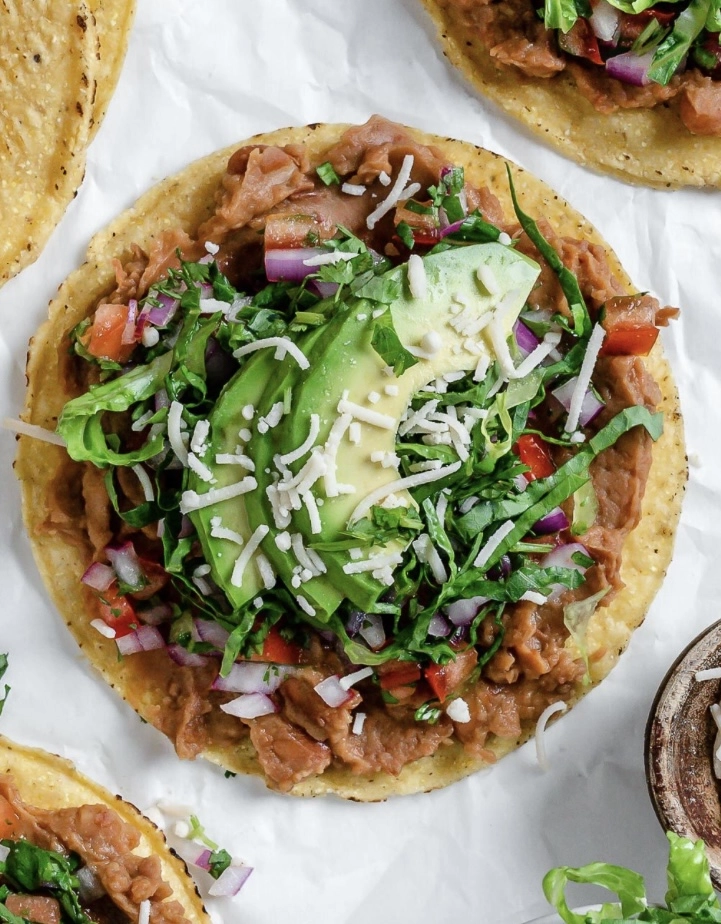 Refried Bean & Tofu Tostadas (V/Ve)