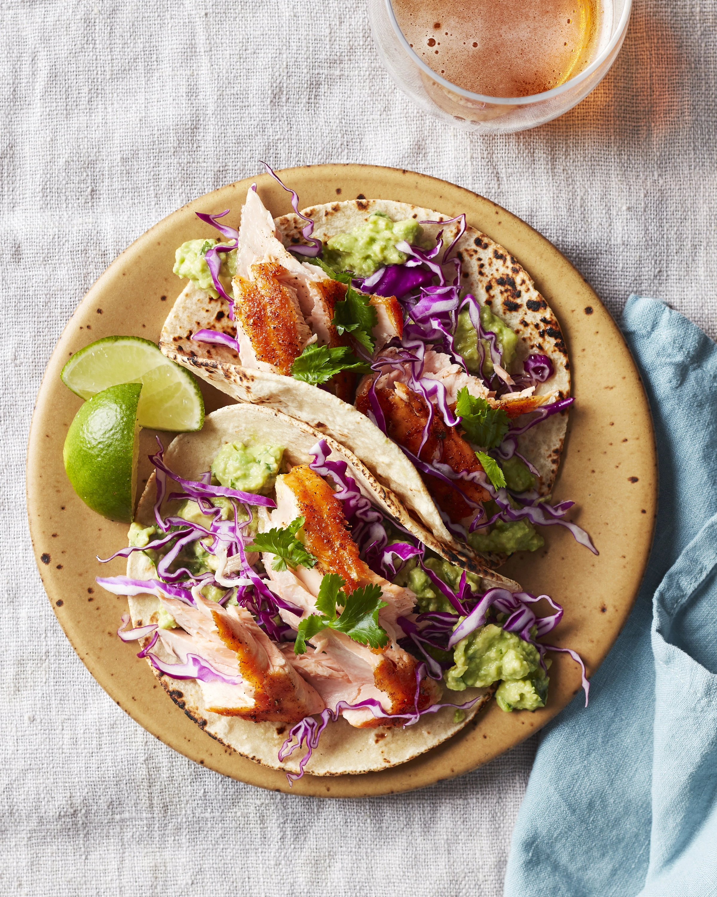 Chipotle Lime Salmon Tacos 